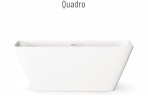 Brīvstāvošā vanna Quadro 1590 x 700