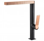 Cantus virtuves maisitājs ar grozāmu snīpi, Black metallic/copper