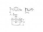 Carina 55x40 cm раковина 3