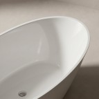 Carmenta brīvi stāvoša vanna 184x76x73 cm, Balta 2