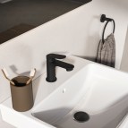 Ceralife O BlueStart® maisītājs H75 ar click-clack, Melns matēts 4