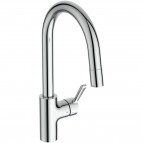 Ceralife virtuves maisītājs ar izvelkamu snīpi 207 mm, Hroms