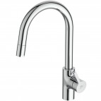 Ceralife virtuves maisītājs ar izvelkamu snīpi 207 mm, Hroms 3