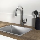 Ceralife virtuves maisītājs ar izvelkamu snīpi 207 mm, Hroms 6