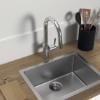 Ceralife virtuves maisītājs ar izvelkamu snīpi 207 mm, Hroms 7