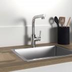 Ceralife virtuves maisītājs ar izvelkamu snīpi 216 mm, Hroms 5