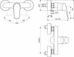 Ceraflex cмеситель для душа 2