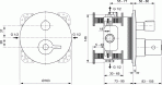 Ceraplus II смеситель для душа/ванной с термост. 2