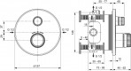 Ceratherm Navigo termostata maisītājs, ārējā daļa, 1 funkc, Hroms 3