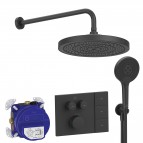 Ceratherm Navigo Solos iebūvējamā dušas sistēma, Matt Black