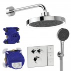 Ceratherm Navigo Solos LED dušas sistēma ar termostatu, Hroms