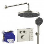 Ceratherm Navigo Solos iebūvējamā dušas sistēma, Silver Storm