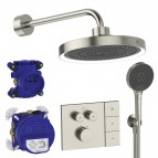 Ceratherm Navigo Solos LED dušas sistēma ar termostatu, Silver Storm