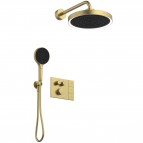 Ceratherm Navigo Solos LED dušas sistēma ar termostatu, Brushed Gold 20