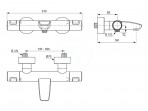 Ideal Standard Ceratherm T25 termostata vannas maisītājs, Matt Black 3