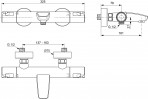 Ideal Standard Ceratherm T50 termostata vannas maisītājs, hroms 9