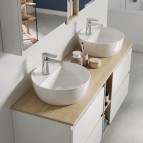 Cersanit Moduo apaļa izlietne bez pārplūdes 40x40 cm, Balta 5