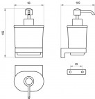 Ravak Chrome II šķidro ziepju dozators, Hroms 3