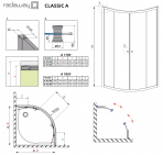 Classic A80x170 душевая кабина  9