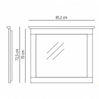Зеркало CLASSIC с рамой из МДФ 4