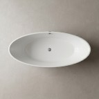 Cleone brīvi stāvoša vanna 182.5x73.5x71.5 cm, Balta  5
