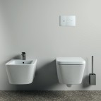 Conca tualetes birste ar kvadrātveida turētāju, Magnetic Grey 4