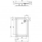 Connect Air  душевой поддон 120x80 cm 2