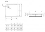 Ultra Flat  душевой поддон  80x80 2