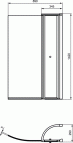 Connect Air стенка для ванны 142x89 см 2
