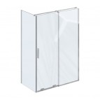 Roll ROPS dušas siena 80, Hroms/Caurspīdīgs stikls 4
