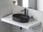 CR II BeCool 300 mm izlietnes maisītājs bez notekas, melns 2