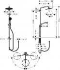 Croma Select 280 Air 1jet Showerpipe Reno 2