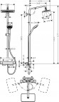 Croma E Showerpipe 280 1jet душевая система 4