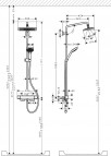 Croma E Showerpipe 280 1jet душевая система 6