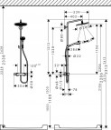 Croma Select 280 1jet Showerpipe душевая система 5