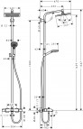 Crometta E240 1jet  Showerpipe dušas sistēma 3