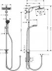 Crometta E240 1jet  Showerpipe Reno dušas sistēma 2
