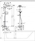 Crometta S240 1jet  Showerpipe dušas sistēma 2