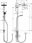 Crometta S240 1jet  Showerpipe Reno dušas sistēma 2