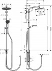 Crometta S240 1jet Showerpipe Reno душевая система 2