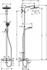 Crometta S240 1jet  Showerpipe dušas sistēma 3