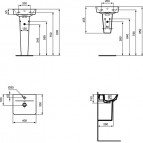 CONNECT AIR CUBE Раковина 40x35 см 2