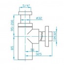 Mio-N для раковины Cubito, 5/4” – 32 mm 2