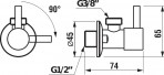 Mio-N stūra ventilis 3/8”–1/2”, 2.gab. 2