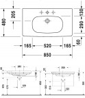 D-Code izlietne,85x48 cm 2