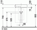 Strack 1 izlietne 47x47 cm 2