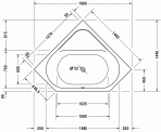 D-Code ванна 140x140 см 4