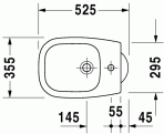 D-Code bidē 35.5x52.5 cm 2