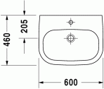 Раковина D-Code 60x46 cm 3