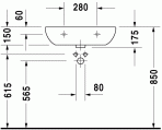 Раковина D-Code 60x46 cm 2